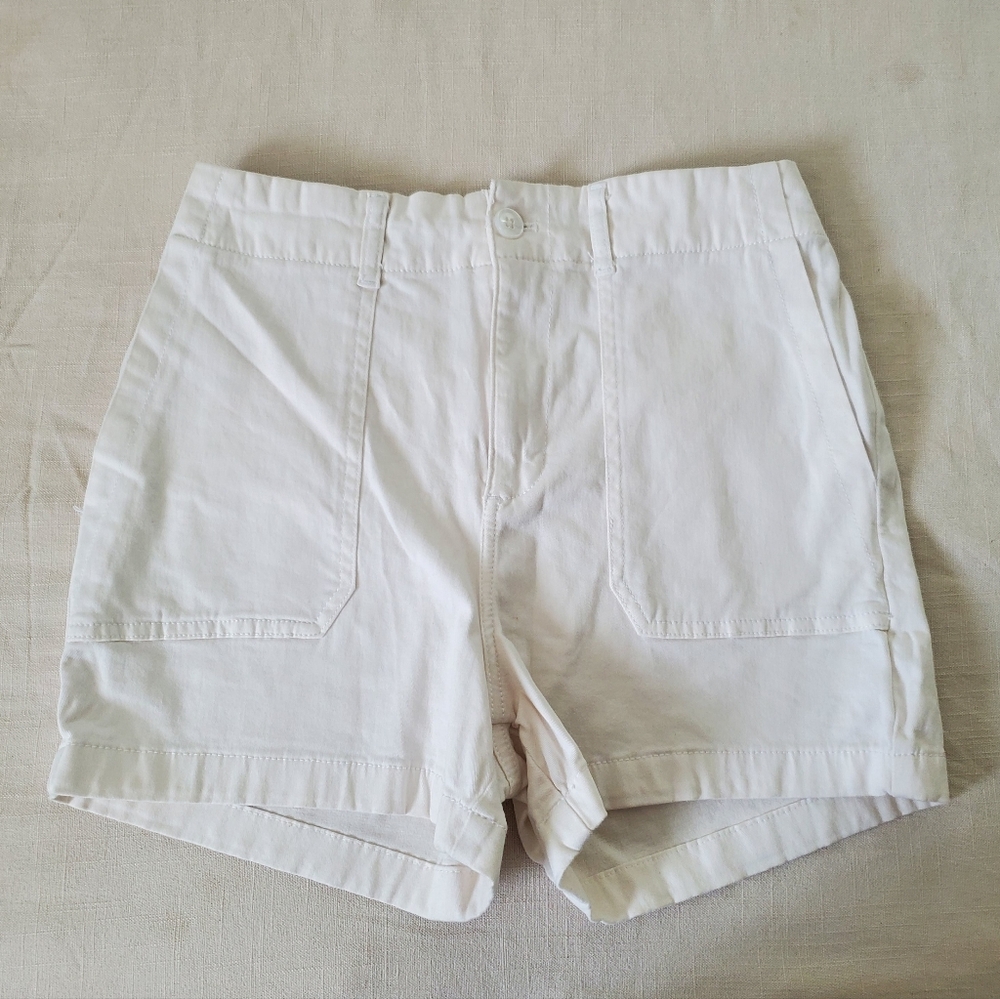 Bagatelle Collection Classic White Women's 8 Shorts 30 Inch Waist
